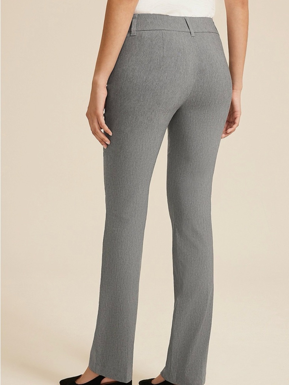 NWT Maurices Gray Boot-Cut mid rise Stretch Office Pants - Picture 2 of 3
